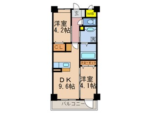 グランビュー黒崎南の物件間取画像